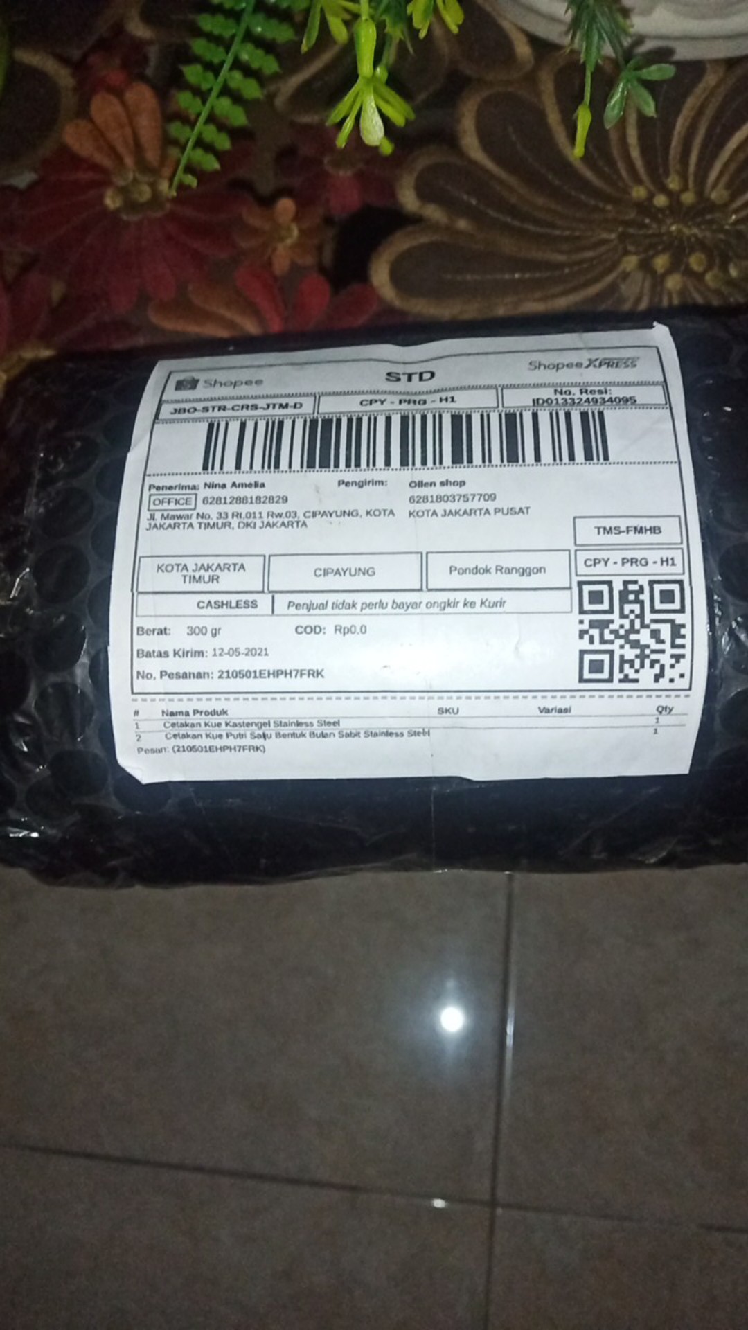 Cetakan Kue Kastengel Stainless Steel