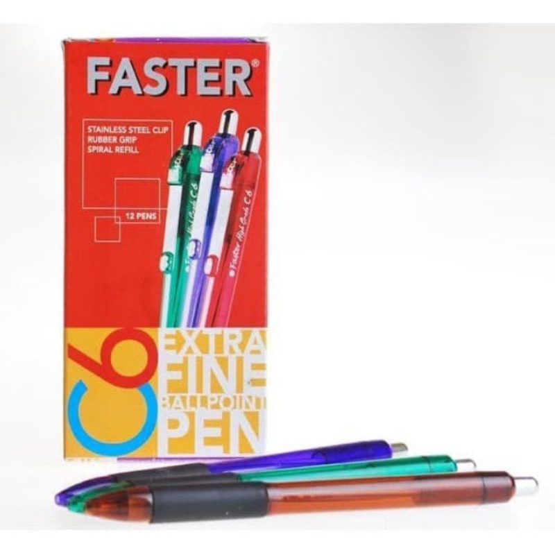 

Pulpen / Ballpoint Faster C6 Cetek