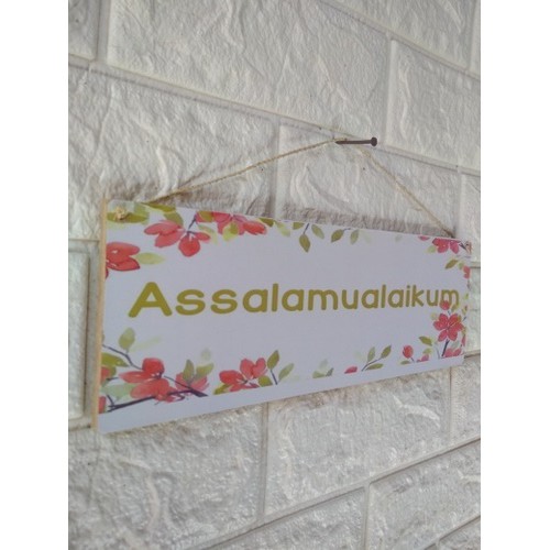 HIASAN DINDING KAMAR ASSALAMUALAIKUM HIASAN SHABBY UNIK MURAH