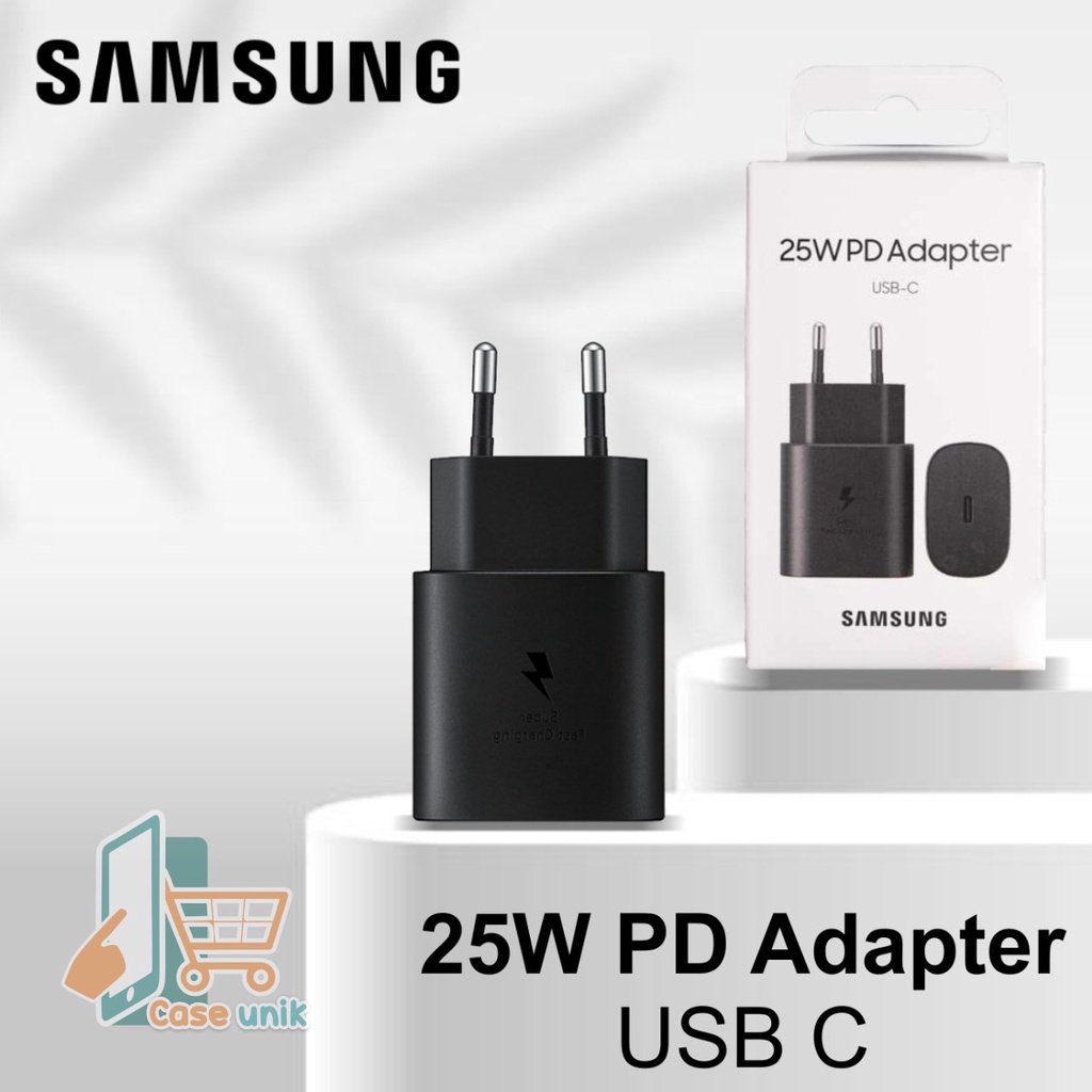Batok adaptor Charger SAMSUNG 25 WAT NOTE 20 20+ 20 10 10+ ULTRA S21 S21+ S20 S20+ A80 ULTRA SUPER FAST CHARGING bergaransi  1 bulan CS3920