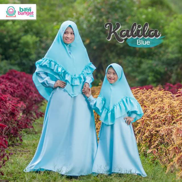 GAMIS KALILA | GAMIS BUNDA | GAMIS KALILA BLUE | GAMIS MEWAH ELEGAN | GAMIS NYAMAN