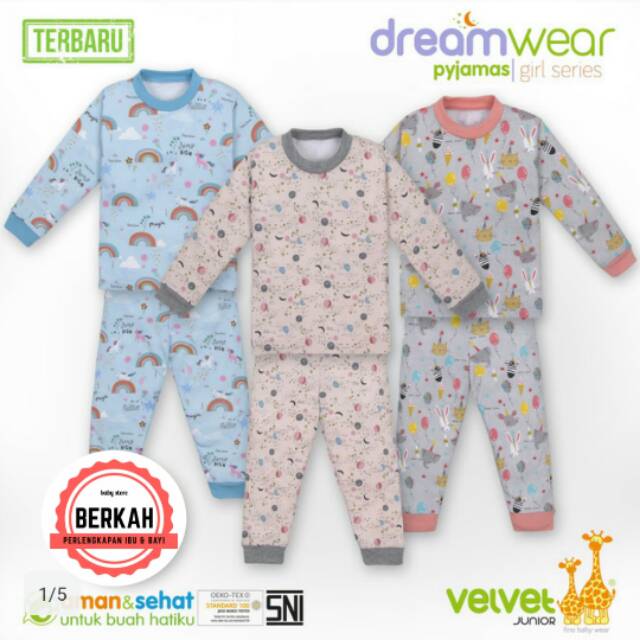 Velvet Junior Piyama Dreamwear RAINBOW GIRL - 3stel