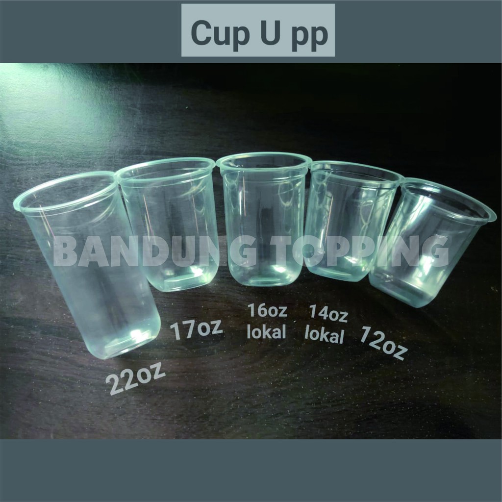 Cup pp oval U type isi 50pcs