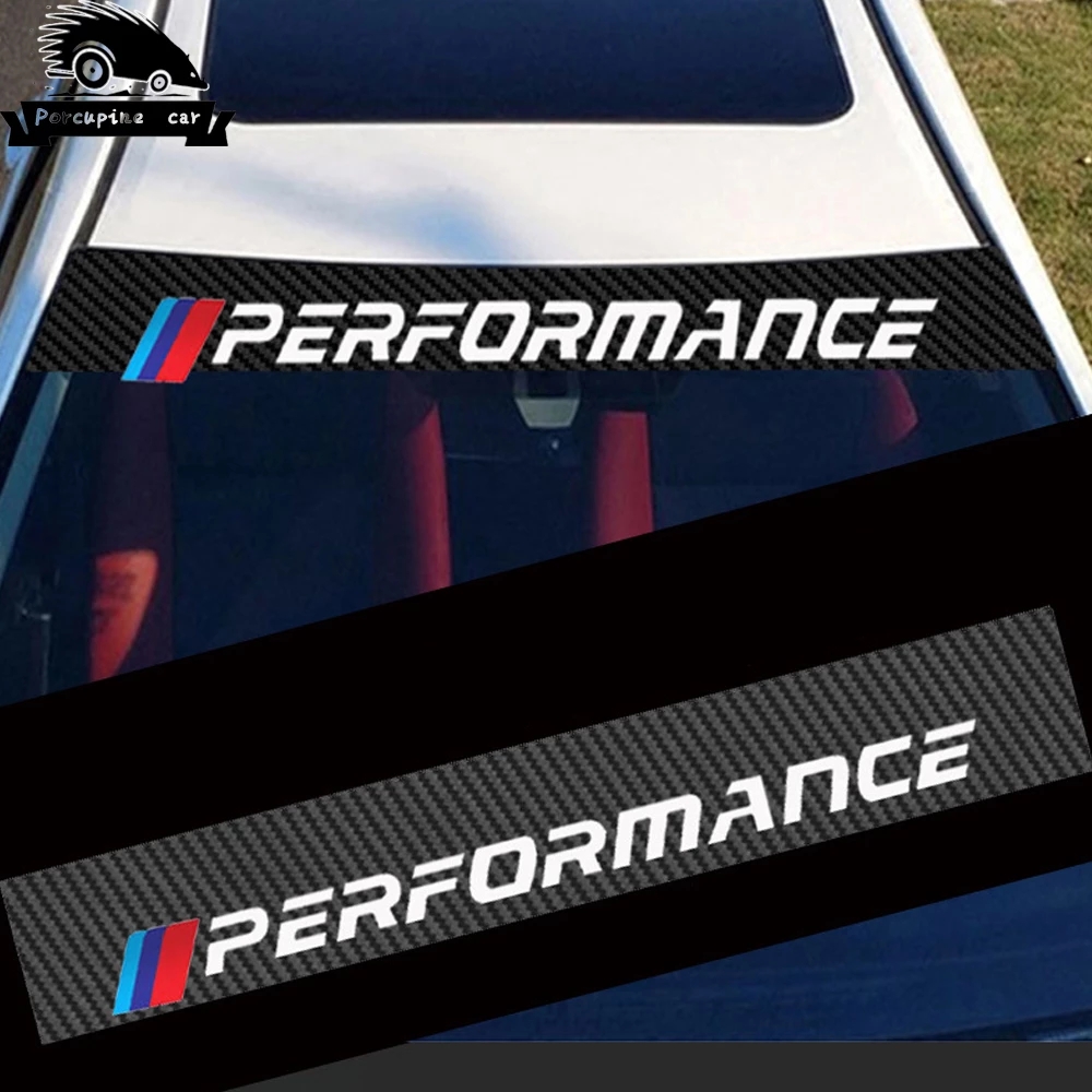 Stiker Bahan Serat Karbon Untuk Kaca Depan Mobil / Carbon Fiber Material Stickers For Car Windshields