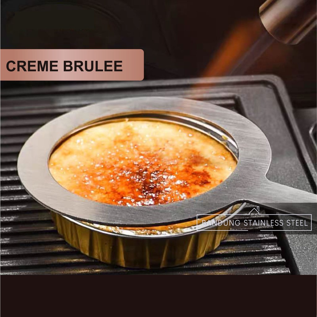 Ring Stainless Pelindung Gelas Baking Ring Creme Brulee Bubble Tea Milk Tea 90mm 95mm 98mm