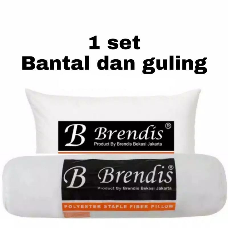 Bantal dan Guling brendis 1 set original 100% silikon super empuk dan mewah