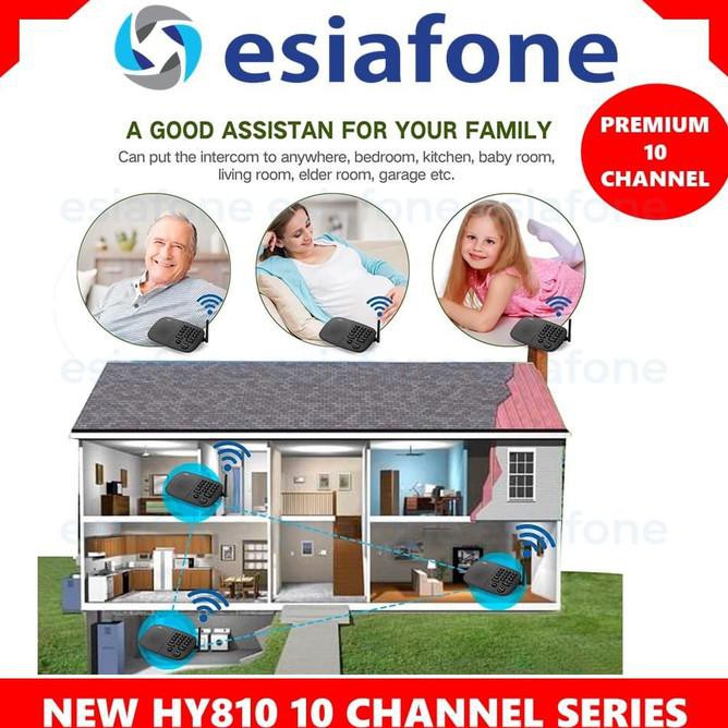 Hosmart Wireless Intercom Fm 10Ch Interkom Interphone Hy810 6 Stasiun