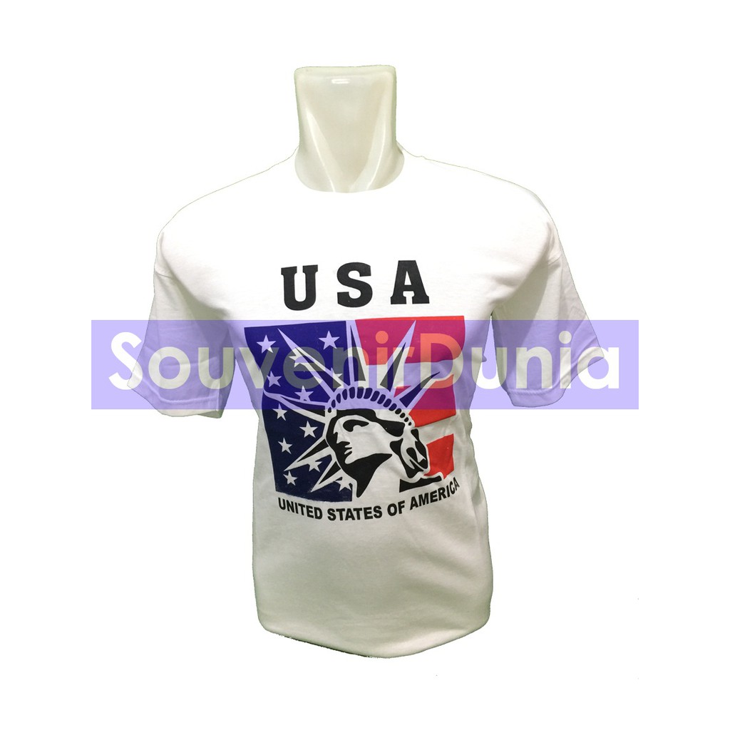 souvenir kaos pria amerika