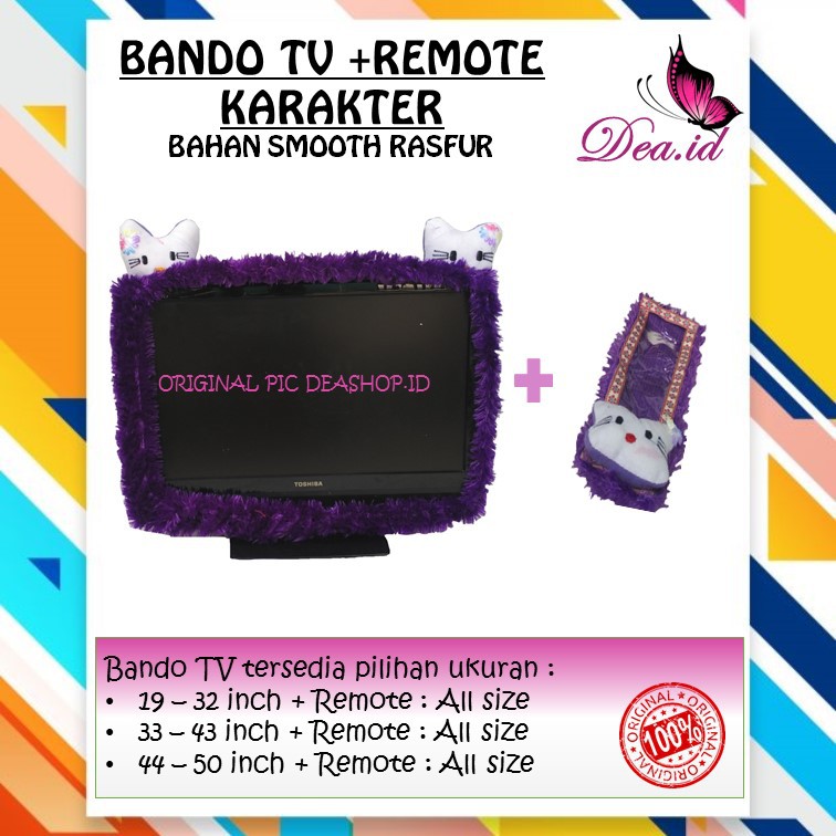 [DEASTORE] BANDO SARUNG TV LCD LED UKURAN 14 - 43 INCH + REMOTE ALL SIZE