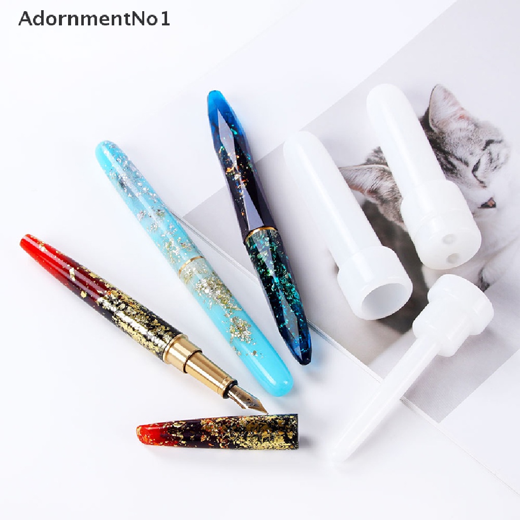 (AdornmentNo1) Cetakan Resin Epoksi Handmade DIY Bentuk Pulpen Bahan Silikon