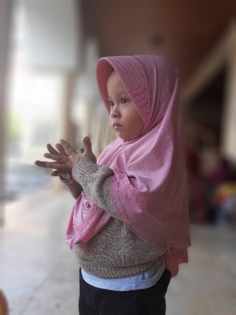 Bergo Anak Bergo Jersey ALIKA  renda