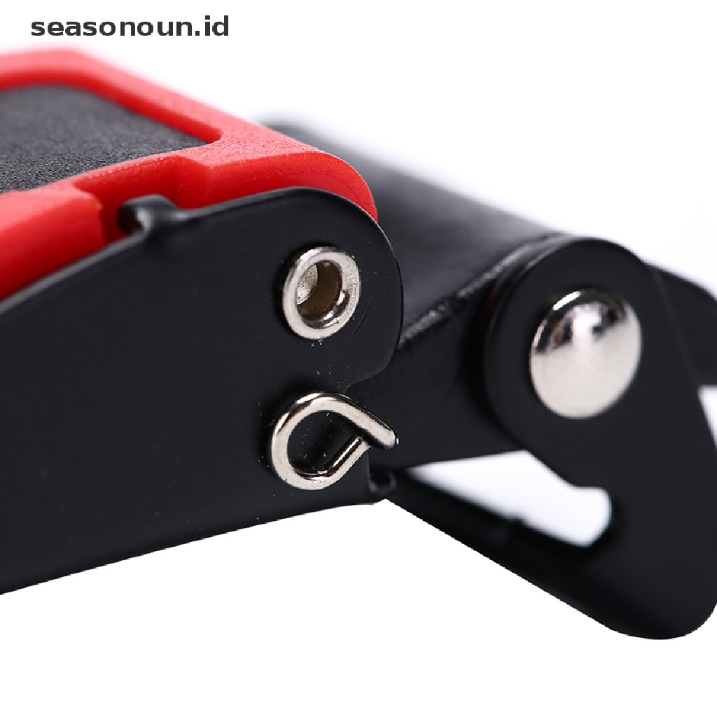 (seasonoun) 1pc Gesper Strap Helm Quick Release Warna Hitam / Merah