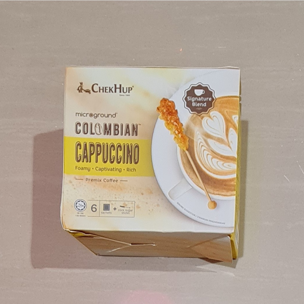 Kopi Pracampur Chek Hup Microground Colombian Cappuccino Isi 6 Sachet