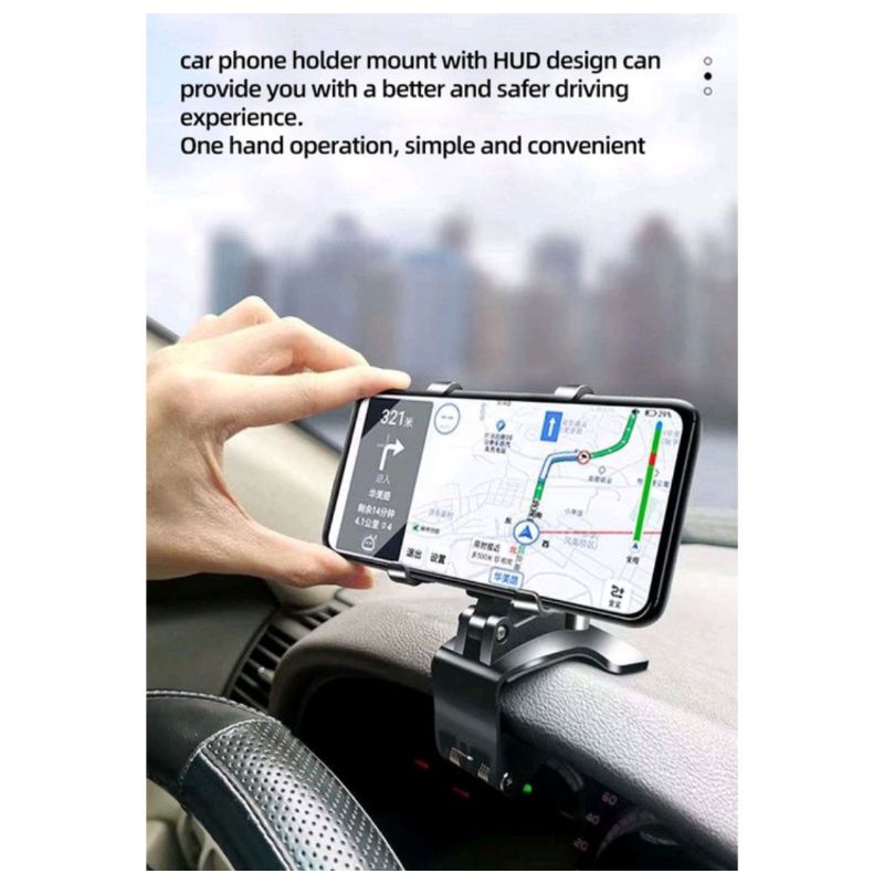 Car Holder HP mobil model jepit Car holder Universal Car Phone Holder