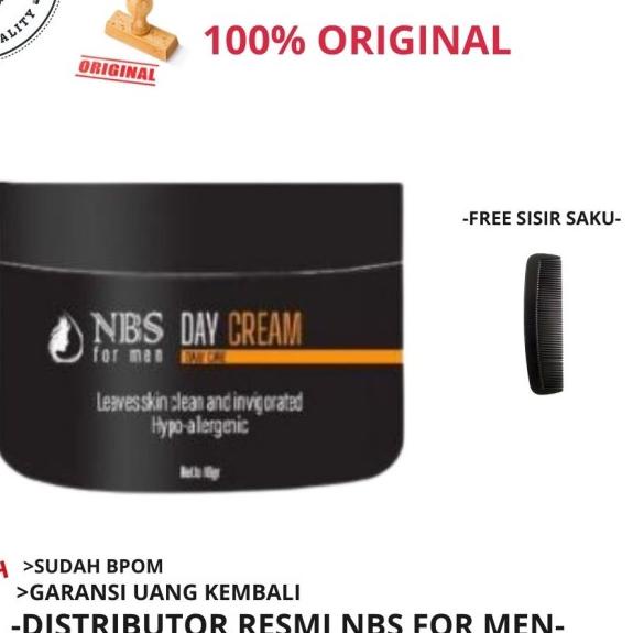 ➲ NBS FOR MEN DAY CREAM KRIM PAGI NBS FOR MEN NIACINAMIDE SUDAH - DAY CREAM ➻