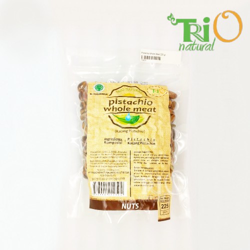 

Trio Natural Pistachio Whole Meat Raw 225 gram