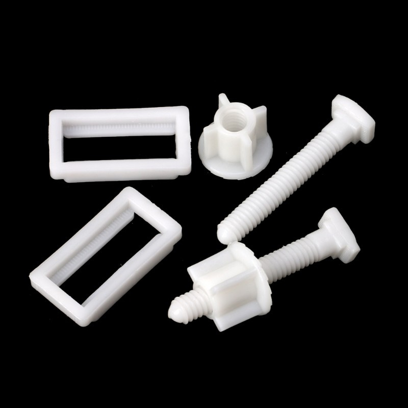 CRE  1 Pair Toilet Seat Hinge Bolts Screw Fixing Fitting Kit Toilet Seat Repair Tool