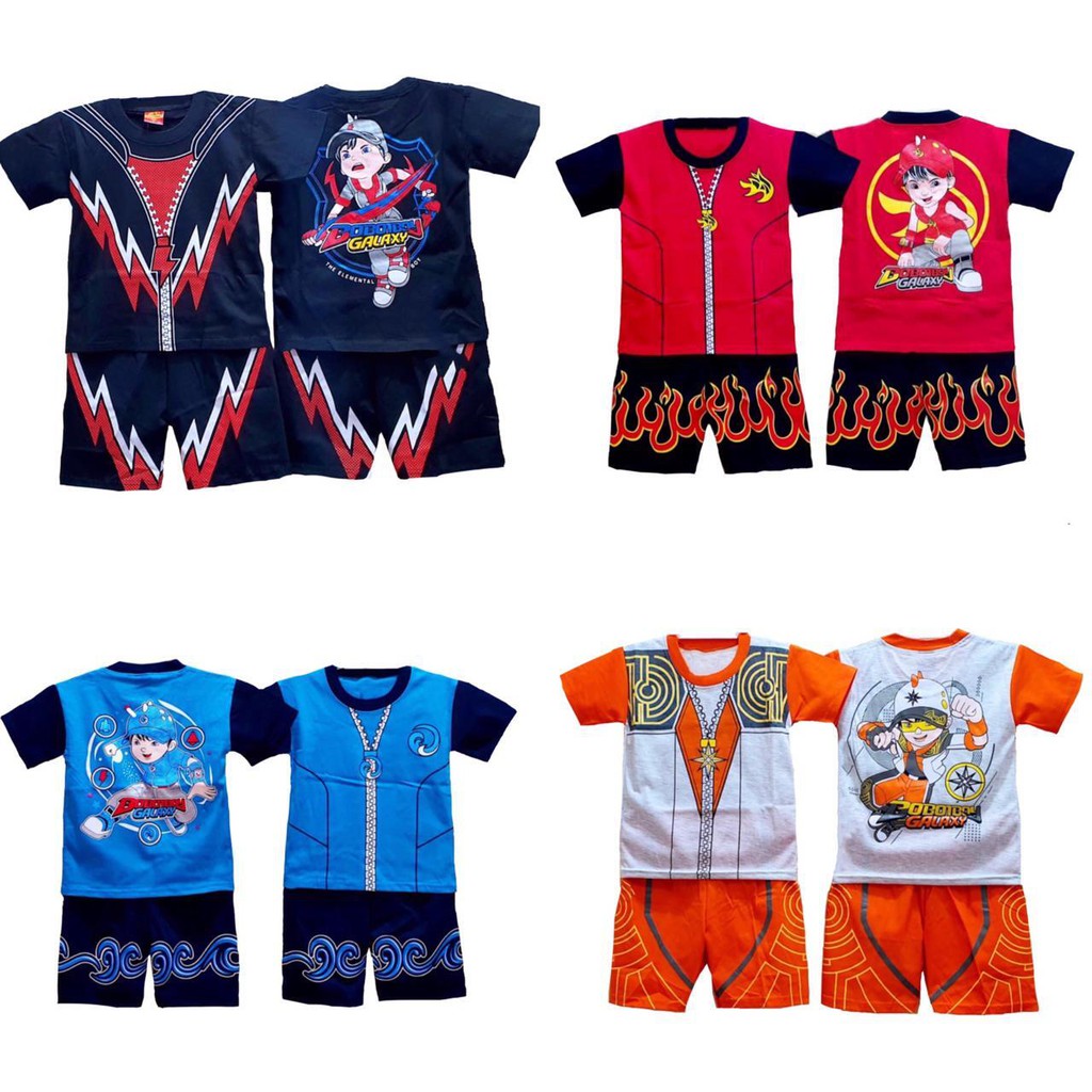 BAJU STELAN PENDEK ANAKN LAKI-LAKI GAMBAR BOBOIBOY AIR PAKAIAN ANAK BOBOIBOY AIP GALAXY FASHION ANAK BOBOIBOY PETIR SETELAN BOBOIBOY SOLAR BAJU MOTIF BOBOIBOY