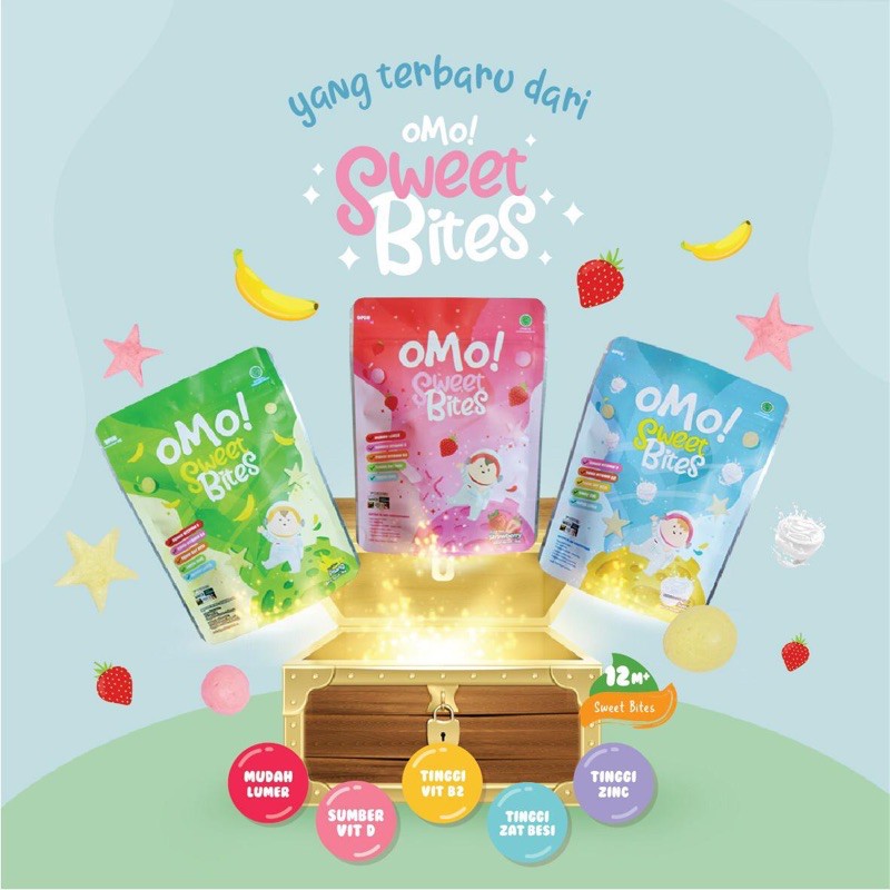 OMO! SWEET BITES - Snack Sehat Bayi 12 Bulan++/Cemilan anak