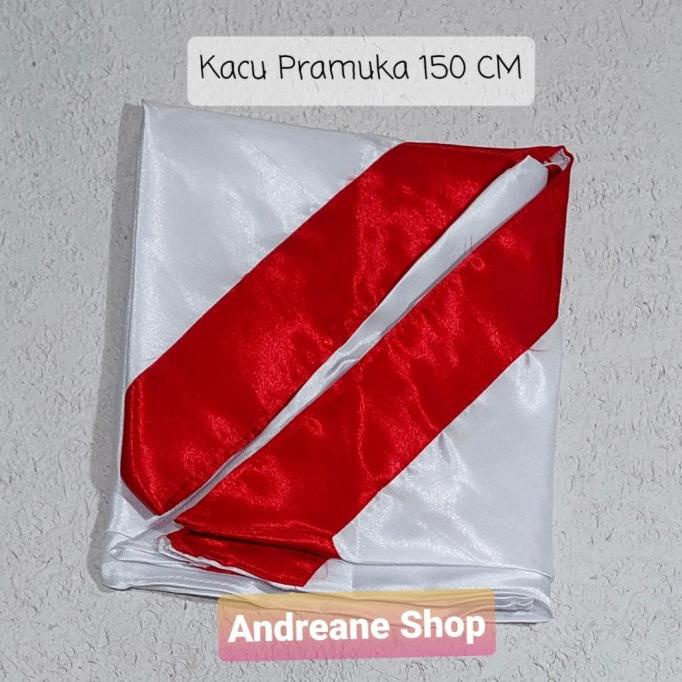 KACU PRAMUKA PANJANG 150 CM BAHAN SATIN / SATEN