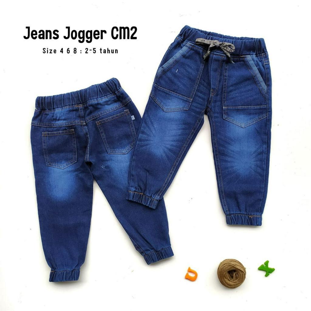 Jogger Jeans Jins Anak 2 - 5 Tahun CM2