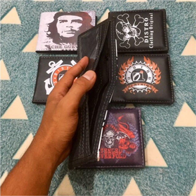 dompet keren murah meriah motif gambar sablon model lipat biasa gambar random #dompet #dompetanak #dompetlipat