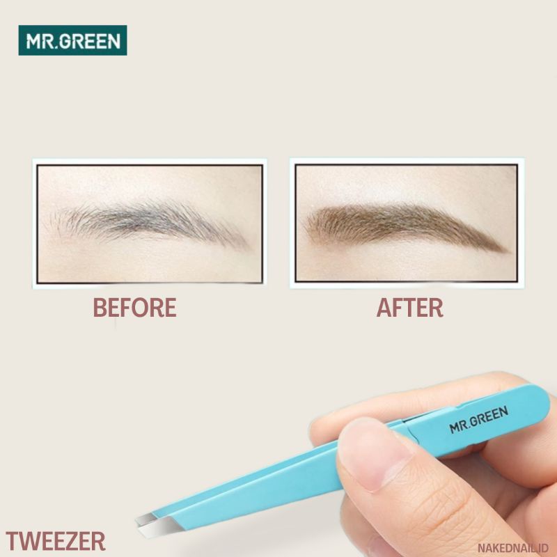 Pinset alis pinset eyebrows eyelash MR GREEN GERMANY ORIGINAL Tweezer