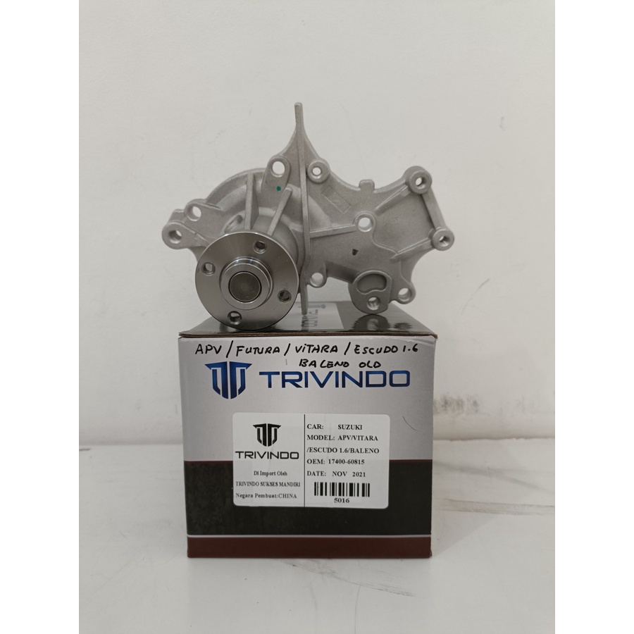 Water pump pompa air Suzuki APV Futura Vitara 17400-60815 Trivindo