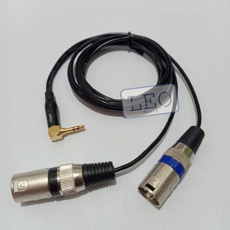 KABEL KONEKTOR HP DAN LAPTOP KE MIXER AUDIO DAN SPEAKER AKTIF 2 METER