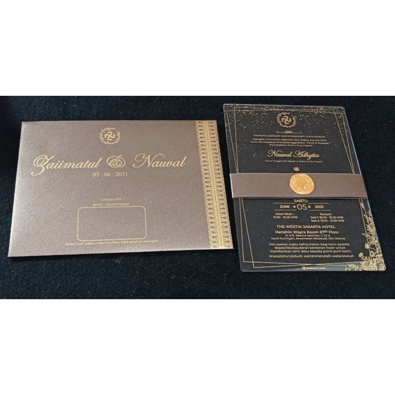 undangan akrilik/acrylic invitation/kartu undangan akrilik/undangan akrilik murah/undangan pernikaha