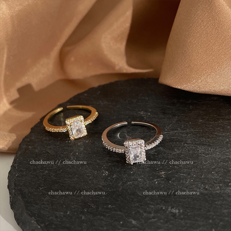 Cincin untuk wanita special interest desain fashion dekorasi khusus cahaya mewah indeks cincin denga