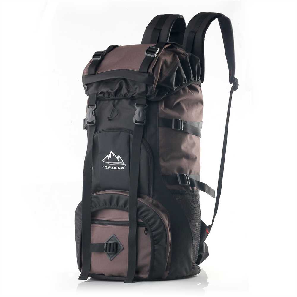 Justrue Ransel Gunung Pria Wanita 60 Liter Cokelat 656