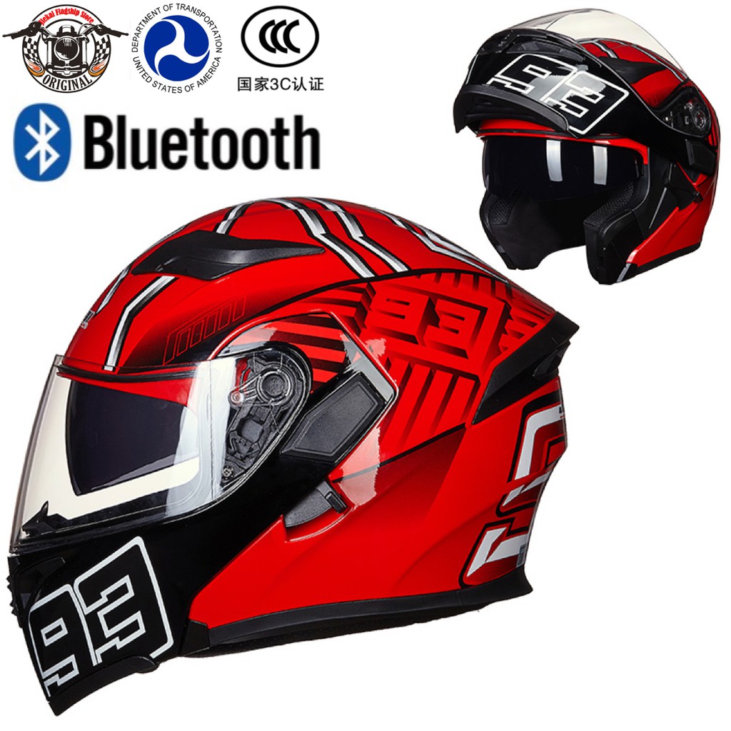 JIEKAI Full Face HELM MOTOR double visor Multi Warna JIEKAI Full Face HELM MOTOR double visor Multi Warna