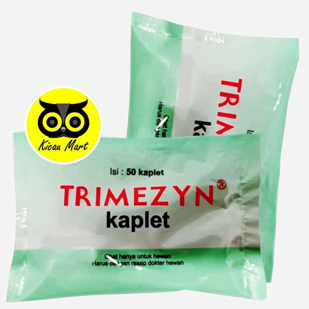 TRIMEZYN KAPLET 50 BUTIR OBAT AYAM OBAT PILEK NGOROK PULORUM AYAM PNEUMONIA BABI UNGGAS TERNAK TRMKP