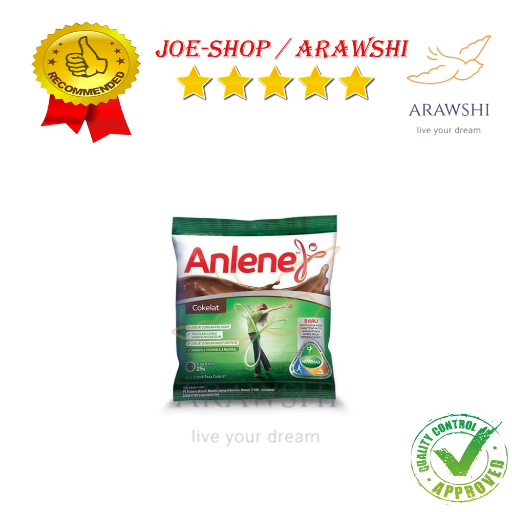 

SUSU BUBUK ANLENE COKLAT SACHET [RENCENG] SUSU TULANG SUSU COKELAT