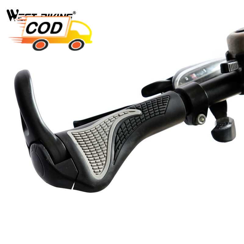 bigshop88 Pegangan Tangan Stang Sepeda Tanduk Karet Rubber Hand Grip Anti Slip Ergonomis Gagang MTB Mountain Bike Lipat Handlebar Modifikasi