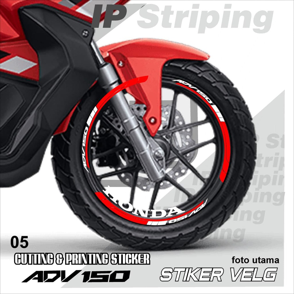 ADV150 sticker velg ADV150 motor HONDA motor sticker velg variasi Racing ADV150.05(cod) stiker velg
