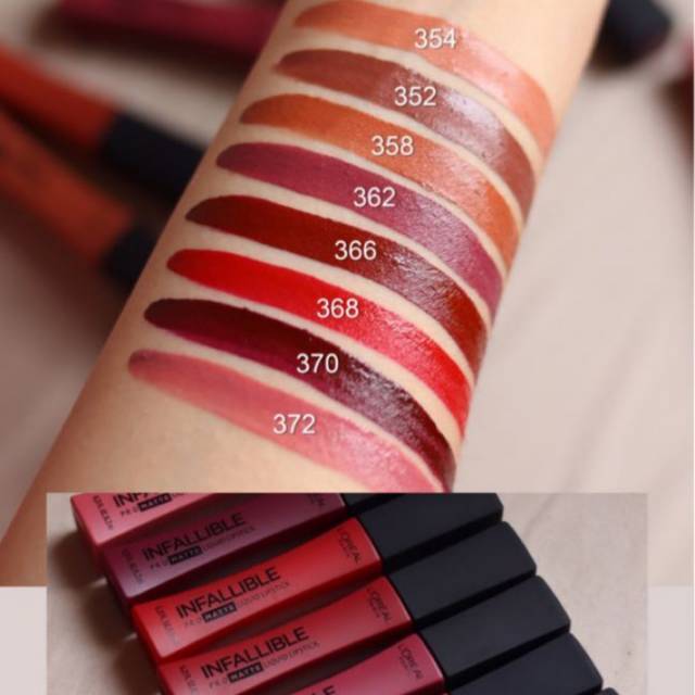Loreal Paris Infallible Pro Matte Liquid Lipstick Shade Lengkap Cowboy Shopee Indonesia Warna lipstik loreal infallible pro