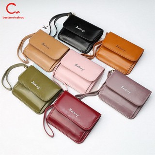 Dompet Lipat Ukuran Kecil Bahan Kulit PU Warna Polos Dompet Lipat Ukuran Kecil Bahan Kulit PU Warna Polos