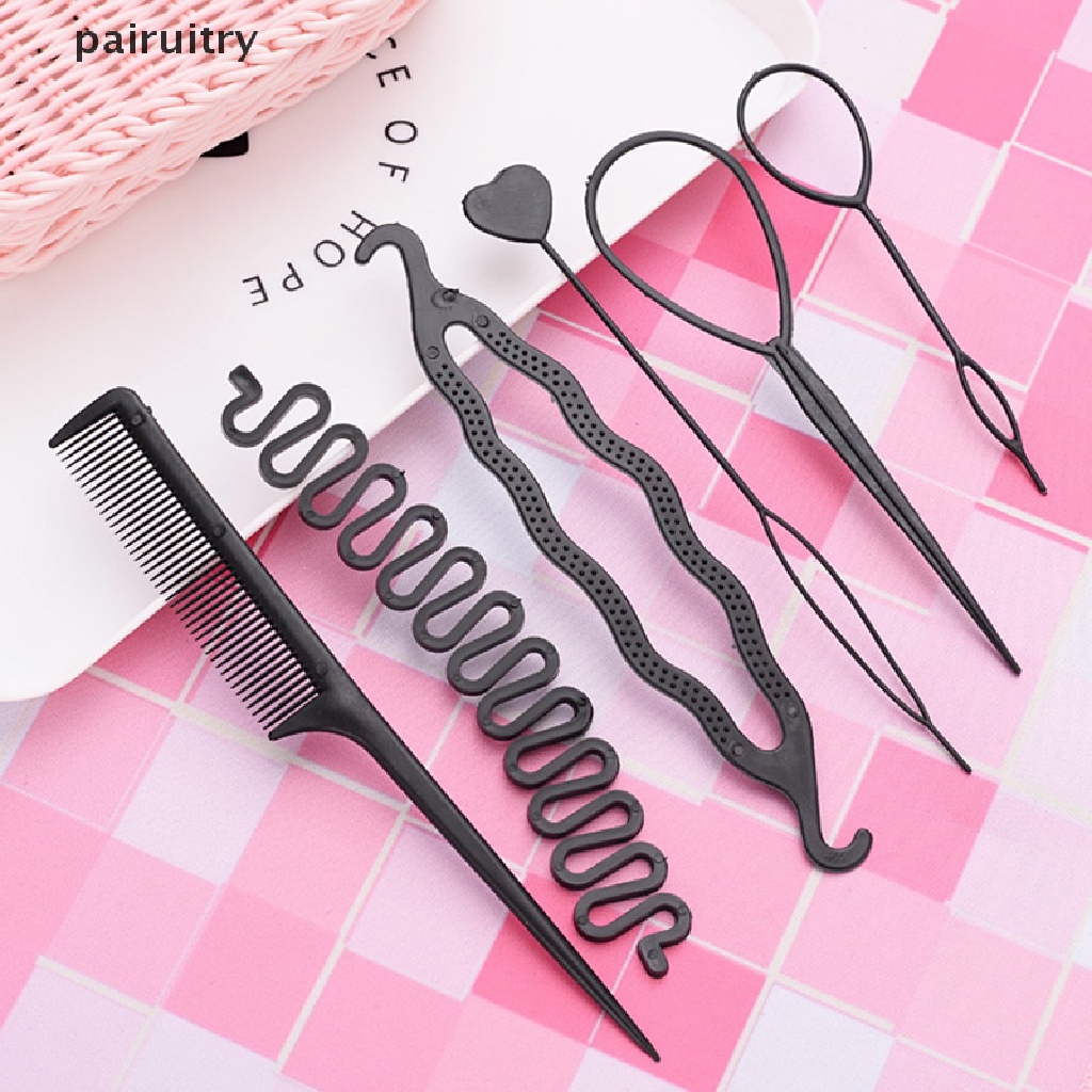 Prt 6Pcs / Set Alat Bantu Kepang / Keriting Rambut Untuk Anak Perempuan PRT