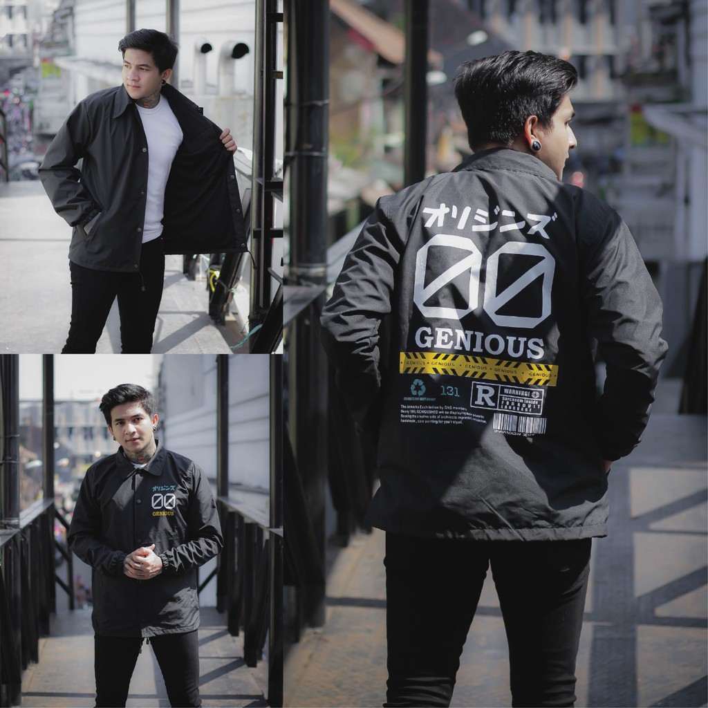 Jaket Coach Pria  Romawi Jepang Windbreaker Premium Original Distro Genious