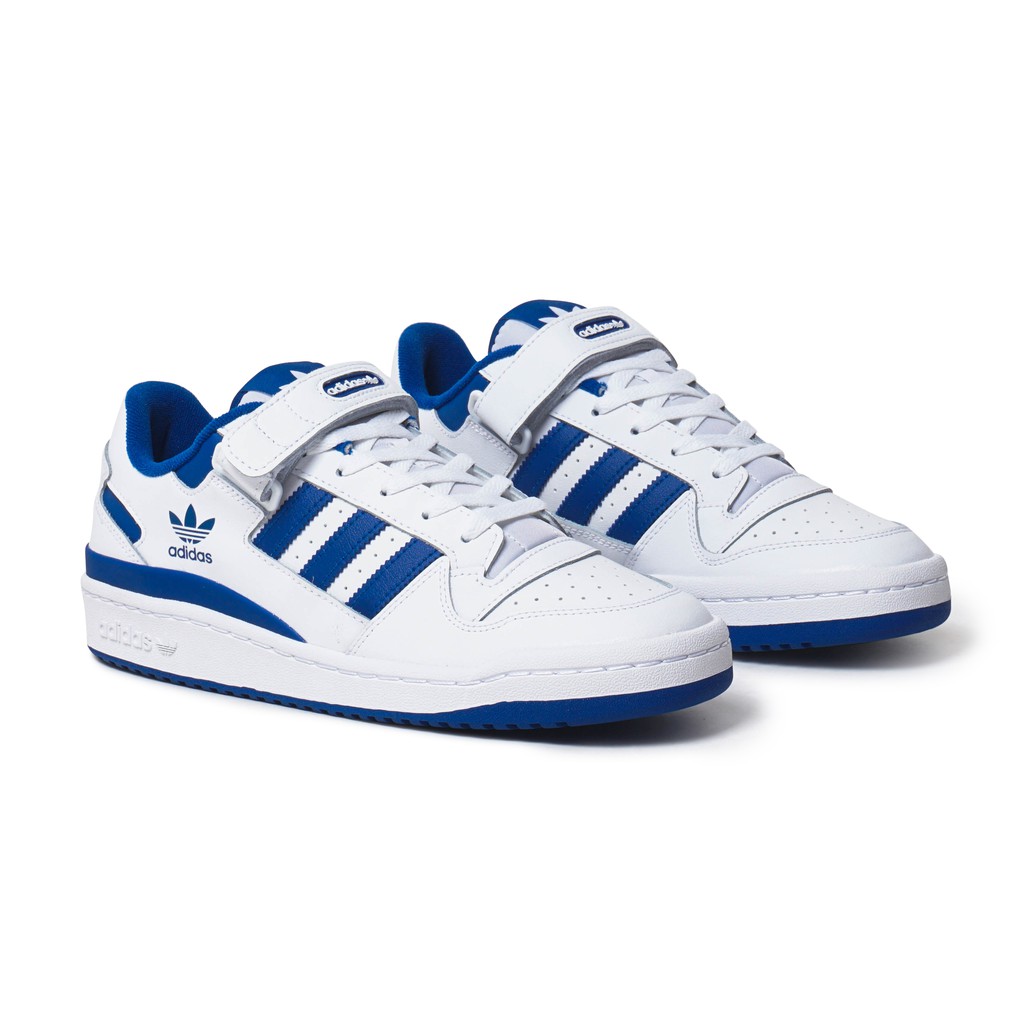 adidas forum low white blue green