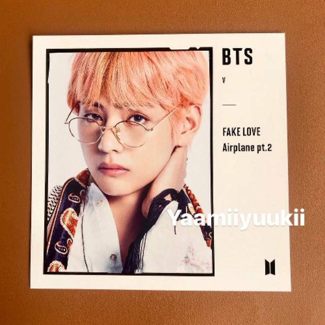 BTS OFFICIAL COVER JACKET FAKE LOVE JAPAN - V