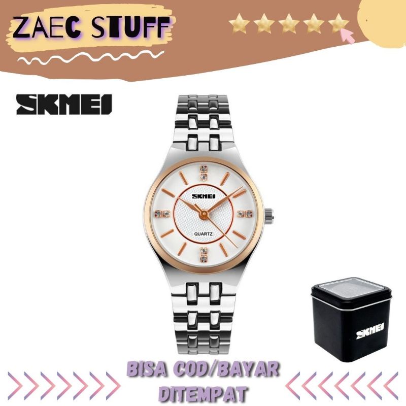 SKMEI Jam Tangan Analog Wanita Rantai - Rose Gold