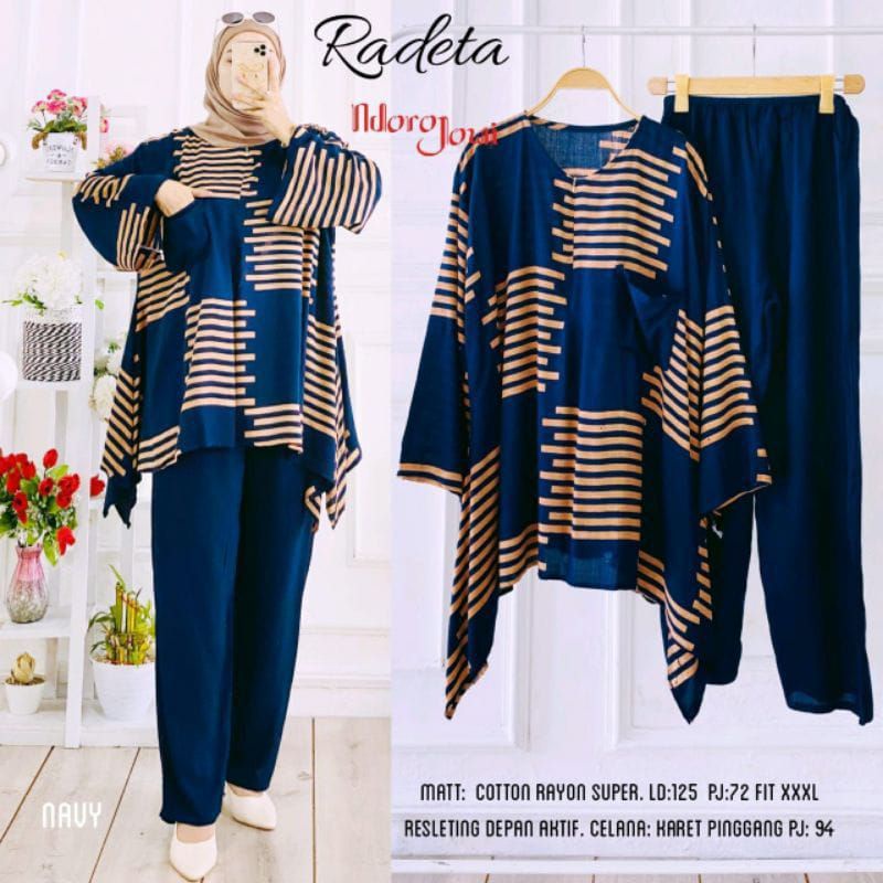 [PROMO] ONE SET SETELAN RADETA WAKA WAKA ll DASTER ARAB VIRAL ll KAIN RAYON SUPER GRADE A BUSUI