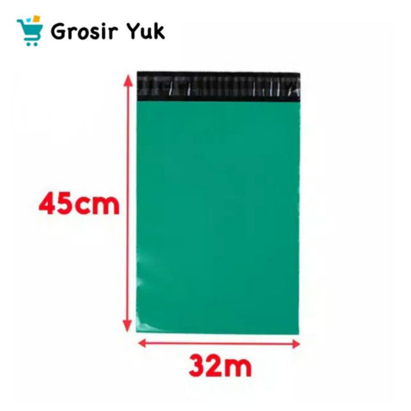 

Polymailer Plastik Packing 32x45 cm Hijau Tua (100pcs)