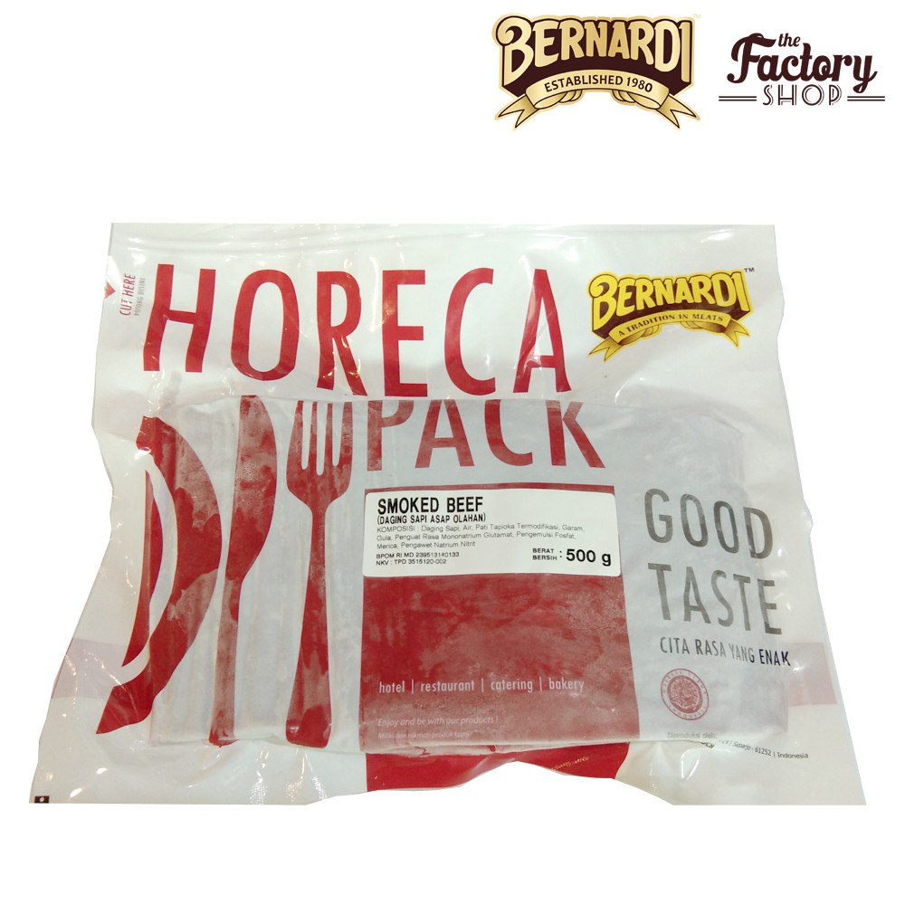 

Bernardi Horeca Pack Smoked Beef Block 500g