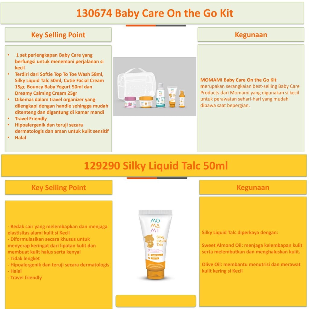 Momami Baby Care On The Go Kit (130674) - Perlengkapan Perawatan Bayi