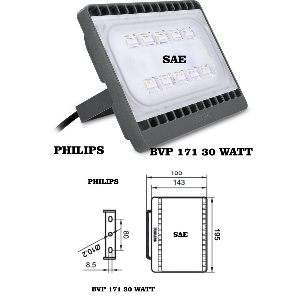 LAMPU SOROT PHILIPS BVP 171/172  30WATT / 50 WATT