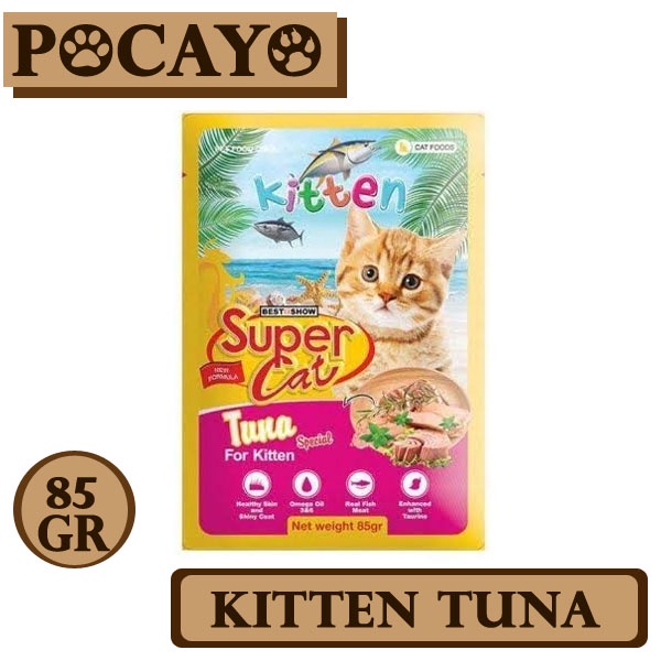 Super Cat Pouch Kitten Tuna 85gr